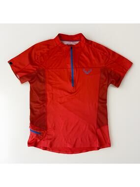 Dynafit React Jersey Medium Red Short Sleeve Bike Cycling Outdoors Sportswear